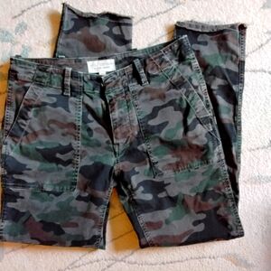 Nili Lotan Camouflage Cargo Jean's. Size 2 and in great condition.